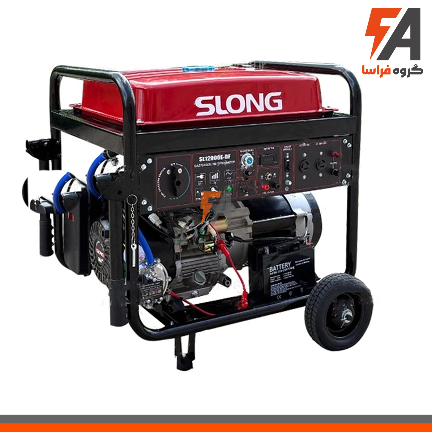 موتور برق دوگانه سوز تک فاز 10.5 کیلووات اسلانگ مدل SL12000E-DF