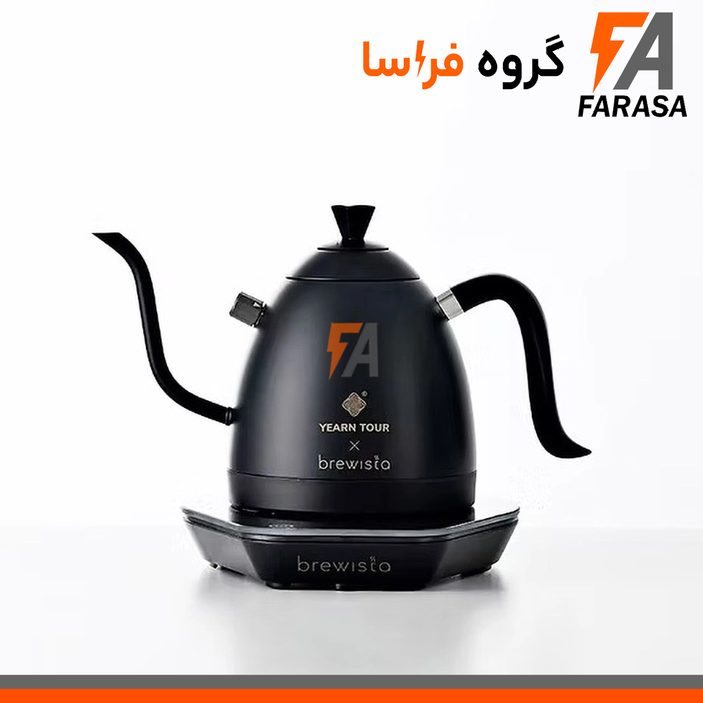 کتل برقی برویستا 600 میلی لیتر مدل Yearn Tour x Flow Controller Pure Black