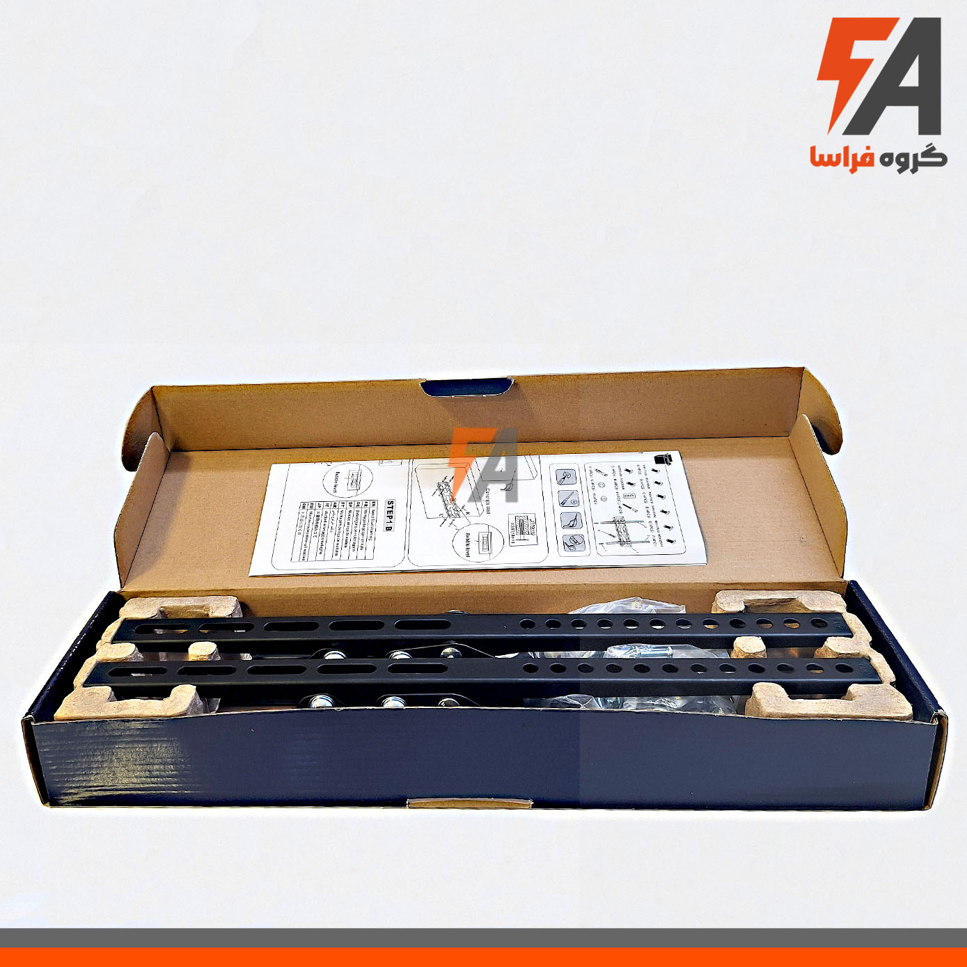 براکت دیواری شیبدار متحرک تلویزیون 26-55 اینچ برند ول ست well set مدل PSW598ST